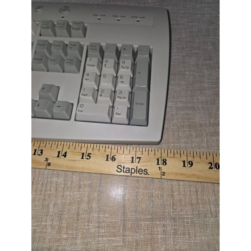 Vintage Gateway 2000 AnyKey Wired Keyboard PS2 Grey White E06150US011-C